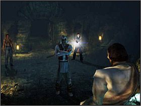 Mniej więcej w jego połowie znajduje się schowek ukryty pod klapą - Jaskinie Abkanis (2) | Edward Carnby | Alone in the Dark Koszmar powraca - Alone in the Dark: Koszmar powraca - poradnik do gry