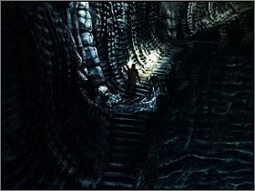 Wróć do skraju przepaści i ponownie skorzystaj z liny, tym razem, aby za jej pomocą zejść na dół - Świat Mroku (1) | Edward Carnby | Alone in the Dark Koszmar powraca - Alone in the Dark: Koszmar powraca - poradnik do gry