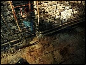 W środku zlokalizuj drabinę umieszczoną na ścianie - Fort (5) | Aline Cedrac | Alone in the Dark Koszmar powraca - Alone in the Dark: Koszmar powraca - poradnik do gry