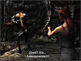 Na dole wciąż biegnij do przodu, aż razem z Carnbym natkniecie się na Alana - Świat Mroku (4) | Aline Cedrac | Alone in the Dark Koszmar powraca - Alone in the Dark: Koszmar powraca - poradnik do gry