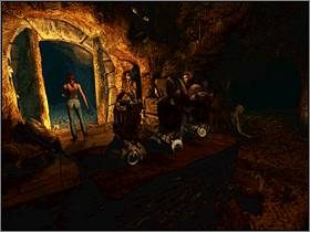 Znajdziesz się w jaskini z trzema popiersiami, z czego dwie pozbawione są głów - Świat Mroku (4) | Aline Cedrac | Alone in the Dark Koszmar powraca - Alone in the Dark: Koszmar powraca - poradnik do gry