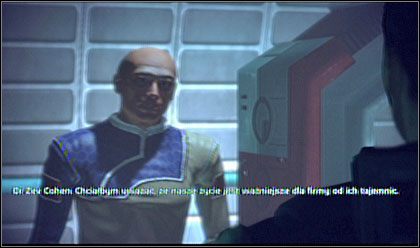 Kierujemy się do gabinetu medycznego (NOV13-D), gdzie rozmawiamy z doktorem Cohenem - Mass Effect: Na spotkanie z Benezją - Noveria, solucja, opis przejścia - Mass Effect - poradnik do gry