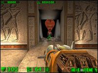 Sekret #5: Wracając na sam dół, do miejsca gdzie zaczyna się świątynia po prawej stronie (stojąc tak jak zaczynamy) rozwalając z rakietnicy drzwi uwolnimy zespół, który zrobił tę grę, a w większej sali czekają naboje oraz pancerz - 01: Hatshepshut | Serious Sam Pierwsze starcie - Serious Sam: Pierwsze starcie - poradnik do gry