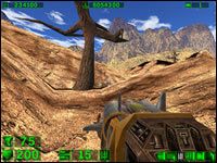 Sekret #2: Jeżeli skorzystamy z pomocy przerośniętego dzika łatwo przedostaniemy się do ukrytej doliny (na wprost od punktu startowego) - 02: Piaszczysty Kanion | Serious Sam Pierwsze starcie - Serious Sam: Pierwsze starcie - poradnik do gry