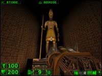 Sekret #1: Aby odkryć ten sekret trzeba rozwalić wszystkie posagi znajdujące się na tym poziomie - 04: Dolina Królów | Serious Sam Pierwsze starcie - Serious Sam: Pierwsze starcie - poradnik do gry