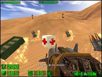 Sekret #3: Natomiast po prawej, zaraz za górką znajduje się druga partia ukrytych dóbr - 07: Wydmy | Serious Sam Pierwsze starcie - Serious Sam: Pierwsze starcie - poradnik do gry