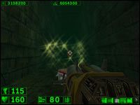 Sekret #1: Pod wodą, w pomieszczeniu gdzie zaczynamy grę znajduje się ukryty korytarz ze zdrowiem i nabojami - 09: Kanały | Serious Sam Pierwsze starcie - Serious Sam: Pierwsze starcie - poradnik do gry