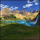 Zaraz po wyjściu z wody udajemy się do widocznej z oddali świątyni - 06: Oaza | Serious Sam Pierwsze starcie - Serious Sam: Pierwsze starcie - poradnik do gry