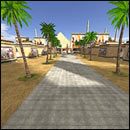 Biegniemy szybko na drugą stronę i skręcamy w prawo koło posągu, do sali z dziwną rzeźbą oraz wodą - 14: Święte ogrody | Serious Sam Pierwsze starcie - Serious Sam: Pierwsze starcie - poradnik do gry