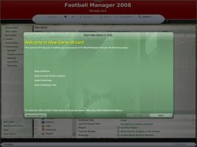 Żeby mieć pełniejszy obraz sytuacji skorzystajmy z Advanced Options widocznych w lewym dolnym rogu planszy - Kreacja menedżera i wybór zespołu - Football Manager 2008 - poradnik do gry