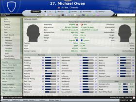 Comparison Attributes - znów porównanie ale według atrybutów - Kadra (2) - Prowadzenie drużyny - Football Manager 2008 - poradnik do gry