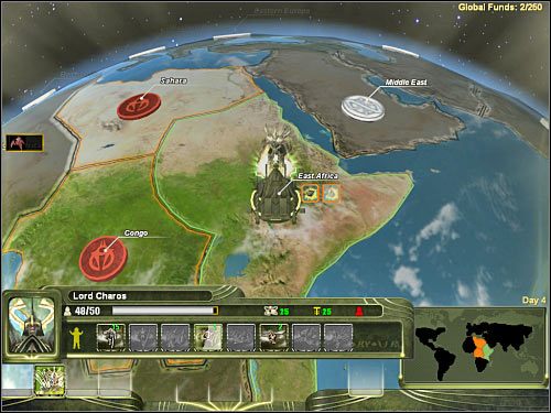 Jak już wspomniałem, Twój pierwszy krok będzie dotyczył zaatakowania jednego z dwóch sąsiednich sektorów - Mapa globalna - Ogólne informacje | Masari | Universe at War Earth Assault - Universe at War: Earth Assault - poradnik do gry