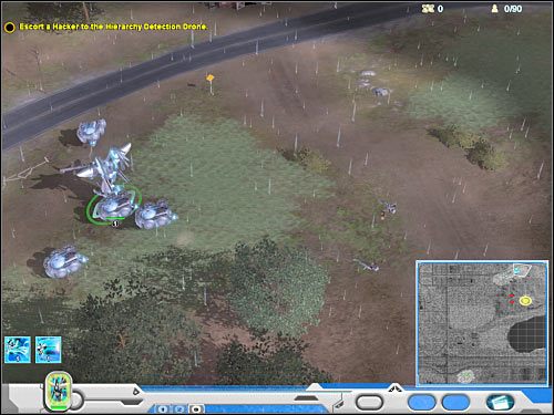 Teraz musisz zacząć przemieszczać się na południe, eliminując głównie pojedynczych przeciwników - Misja 2 (cz.3) | Novus | Universe at War Earth Assault - Universe at War: Earth Assault - poradnik do gry