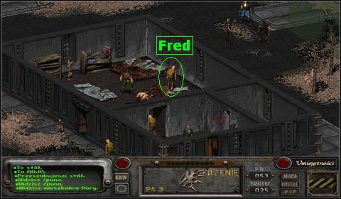 Z rozmowy z Fredem wynika, że nie ma on dość pieniędzy by spłacić swój dług - Nora (1) | Opis przejścia | Fallout 2 - Fallout 2 - poradnik do gry