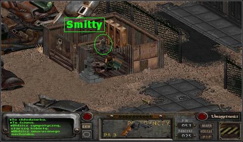 Gdy wręczymy mu szamkę od Mamuśki, ten da nam w podzięce Stimpaka - Nora (2) | Opis przejścia | Fallout 2 - Fallout 2 - poradnik do gry