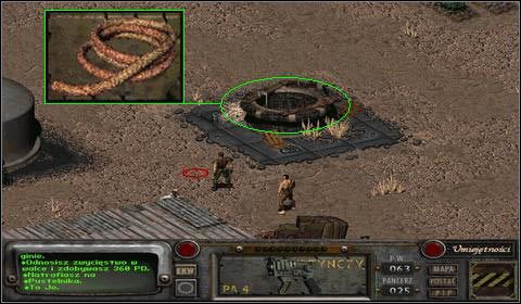 Gdy zejdziemy na dół, natrafimy na porozrzucane wszędzie monety - Modoc (2) | Opis przejścia | Fallout 2 - Fallout 2 - poradnik do gry