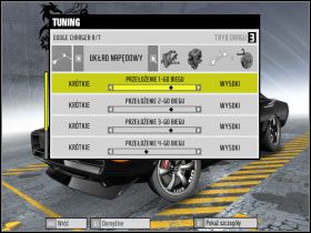 2 - Przykłady ustawień aut do różnych trybów | Tuning | Need for Speed ProStreet - Need for Speed ProStreet - poradnik do gry