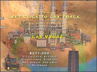 Pamiętaj o tym żeby zdążyć z podprowadzeniem linii kolejowej do Las Vegas (przed upływem wyznaczonego przez grę limitu czasowego). - 1. Południowy zachód USA - wskazówki (2) | Scenariusze | Sid Meiers Railroads! - Sid Meiers Railroads! - poradnik do gry