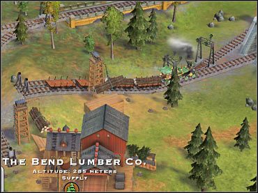 Szybkie dotarcie do jednego z okolicznych tartaków jest bardzo ważne. - 4. Północny zachód USA - wskazówki | Scenariusze | Sid Meiers Railroads! - Sid Meiers Railroads! - poradnik do gry