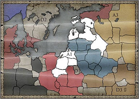 Początkowe położenie prowincji zakonu jest naprawdę ciężkie - Zakon Krzyżacki - Ekspansja (1) - TEUTONIC - Medieval II: Total War - Królestwa - poradnik do gry