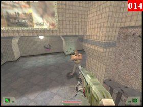 Potem wróć do pomieszczenia z ladą i przejdź przez drzwi po lewej, które wcześniej sobie otworzyłeś - Misja 01 - Nowy Jork | Opis przejścia Soldier of Fortune - Soldier of Fortune - poradnik do gry