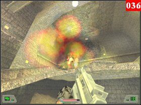 Załatw pana i idź tunelem do nieco większego pomieszczenie, jest tutaj do wyeliminowania trzech drabów - Misja 03 - Kosowo 1 (1) | Opis przejścia Soldier of Fortune - Soldier of Fortune - poradnik do gry