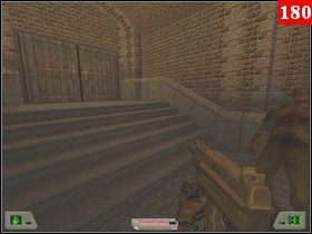 Na jego końcu zeskoczy z sufitu gościu, załatw go i przejdź przez drzwi, skasuj przyjemniaczków po lewej, wyskocz wyżej i wejdź to tunelu po lewej stronie - Misja 06 - Nowy Jork | Opis przejścia Soldier of Fortune - Soldier of Fortune - poradnik do gry