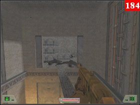 Wyjdź rusztowaniem na samą górę, stań w miejscu gdzie nie ma barierki nabierz rozpędu i przeskocz do drugiego budynku - Misja 06 - Nowy Jork | Opis przejścia Soldier of Fortune - Soldier of Fortune - poradnik do gry