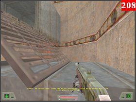 Idź prosto, przejdź na lewo koło balkonu następnie skorzystaj z przejścia pod nim i przemieść się na jego koniec - Misja 07 - Sudan (2) | Opis przejścia Soldier of Fortune - Soldier of Fortune - poradnik do gry