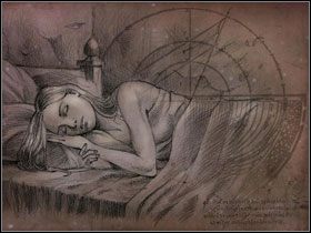 Wejdź do środka i z półki po prawej zabierz kamień o którym wspominał Nostradamus - Thursday, March 28, 1566 cz.5 | Nostradamus Ostatnia Przepowiednia - Nostradamus: Ostatnia Przepowiednia - poradnik do gry