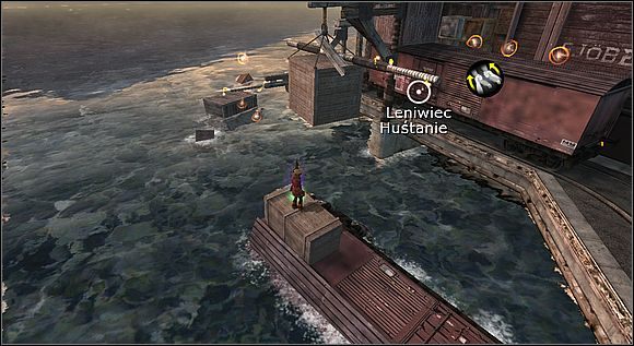 Zauważ, że nad wagonem jest belka, z której Pan-leniwiec może skorzystać - [Solucja] Starcie cz.2 | Złoty kompas - Złoty kompas - poradnik do gry