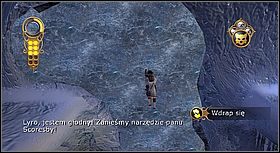 Wejdź po lodzie na półkę po lewej - [Solucja] Północ cz.1 | Złoty kompas - Złoty kompas - poradnik do gry