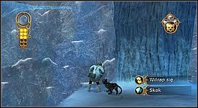 Z tejże półki możesz wejść na kolejną lodową ścianę - [Solucja] Północ cz.4 | Złoty kompas - Złoty kompas - poradnik do gry