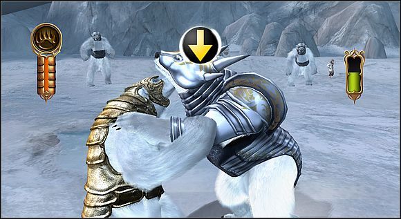 Po utracie dwóch trzecich energii, walka z Ragnarem znowu będzie polegać na naciskaniu klawiszy [W], [A], [S] i [D] - [Solucja] Svalbard - dziedziniec cz.2 | Złoty kompas - Złoty kompas - poradnik do gry