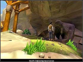 Kiedy przeniesiecie się na zewnątrz, skieruj się w dół i w lewo, po czym przejdź nad wąwozem przez wydrążony w pniu drzewa mostek - Rozdział IX - Szkolenie Jacka (cz.2) - Jack Keane - poradnik do gry