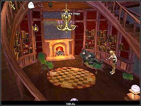 W tej sytuacji zejdź po schodach do holu - Rozdział X - W poszukiwaniu wskazówek (cz.1) - Jack Keane - poradnik do gry