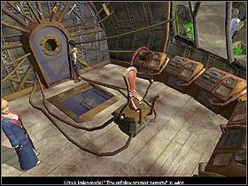 Po zwyczajowej wymianie nieuprzejmości doktorek nawieje, na dodatek wrzucając do pomieszczenia małą bombkę - Rozdział XII - Decyzja (cz.2) - Jack Keane - poradnik do gry