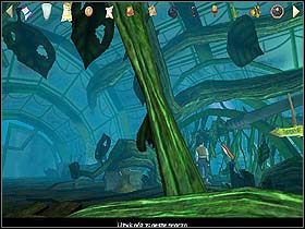 Tu przekonasz się, że nie sposób otworzyć drzwi, bowiem oplatają je pnącza potężnej rośliny - Rozdział VI - Przeszłość Jacka (cz.2) - Jack Keane - poradnik do gry