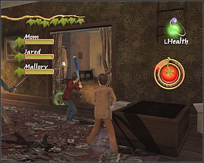 W pomieszczeniu znajdującym się na lewo od schodów pojawi się wróżka, której łapaniem powinieneś interesować się (screen) - [7. The Circle is Broken] Quest 1 (cz.1) | Kroniki Spiderwick - Kroniki Spiderwick - poradnik do gry