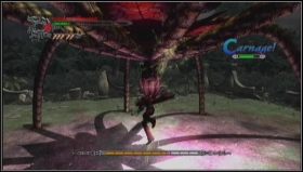 Echidna używa tych samych sztuczek, co wcześniej, ale tym razem nie masz harpuna, by szybko się zbliżyć - [Mission 13] The Devil Returns | Devil May Cry 4 - Devil May Cry 4 - Xbox 360 - poradnik do gry
