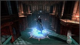 Oczyść pomieszczenie z wrogów i wejdź po schodach na górę - [Mission 03] The White Fang | Devil May Cry 4 - Devil May Cry 4 - Xbox 360 - poradnik do gry