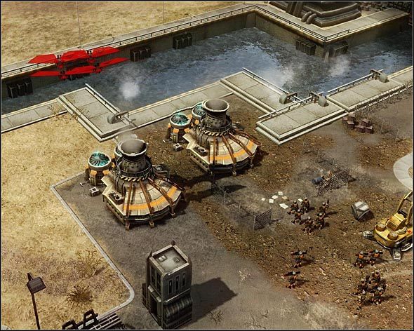 Oddziały Cienia niepostrzeżenie dostaną się w pobliże wrogich elektrowni. - Akt 2 - Klucz do królestwa - Command & Conquer 3: Gniew Kanea - poradnik do gry