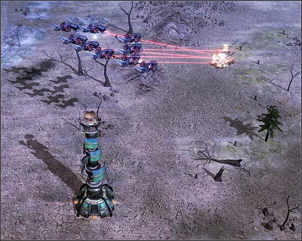 Chroń iglice przed wrogimi inżynierami oraz krążącymi w pobliżu patrolami. - Akt 3 - A słowo ciałem się stało - Command & Conquer 3: Gniew Kanea - poradnik do gry