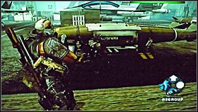 Ruszaj dalej za wskazaniem GPSa, na chodnik ponad salą - Aircraft carrier | Misje | Army of Two - Army of Two - poradnik do gry