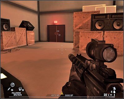 Do wyeliminowania pozostał już tylko jeden przeciwnik - Główna scena (cz.3) | Akt 5 - Teatr | Rainbow Six Vegas 2 - Tom Clancys Rainbow Six Vegas 2 - poradnik do gry