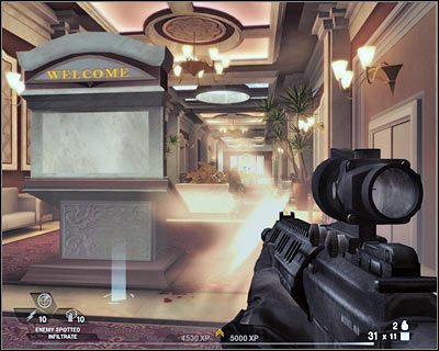 Po wstępnym zabezpieczeniu okolicy maszeruj prosto - Kasyno (cz.1) | Akt 5 - Teatr | Rainbow Six Vegas 2 - Tom Clancys Rainbow Six Vegas 2 - poradnik do gry