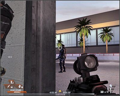 Przed Tobą dość wymagający przerywnik - Hala wystawowa (cz.1) | Akt 4 - Centrum konferencyjne | Rainbow Six Vegas 2 - Tom Clancys Rainbow Six Vegas 2 - poradnik do gry