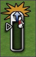 Nieudany strzał przy użyciu drążka kopnięć ilustrowany jest czerwonym krzyżykiem - Drążek kopnięć | Na boisku w UEFA Euro 2008 - UEFA Euro 2008 - poradnik do gry