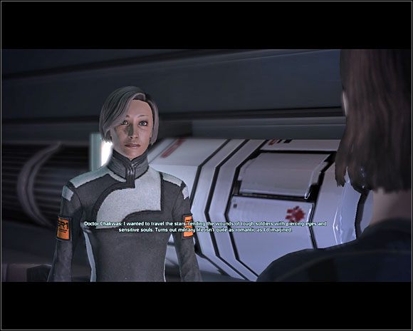 Po załatwieniu sprawy wracamy do dr Michel (C7-1 ) i mówimy jej, że już nie musi się martwić - [3. Cytadela] Zadania cz.3 - Mass Effect - PC - poradnik do gry