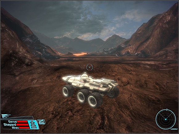 Lądujemy w miejscu oznaczonym na mapie numerkiem 1 - [5. Therum - Liara TSoni] Powierzchnia Therum - Mass Effect - PC - poradnik do gry